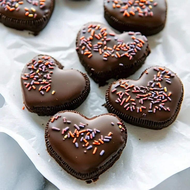 No-Bake Chocolate Covered Oreo Hearts