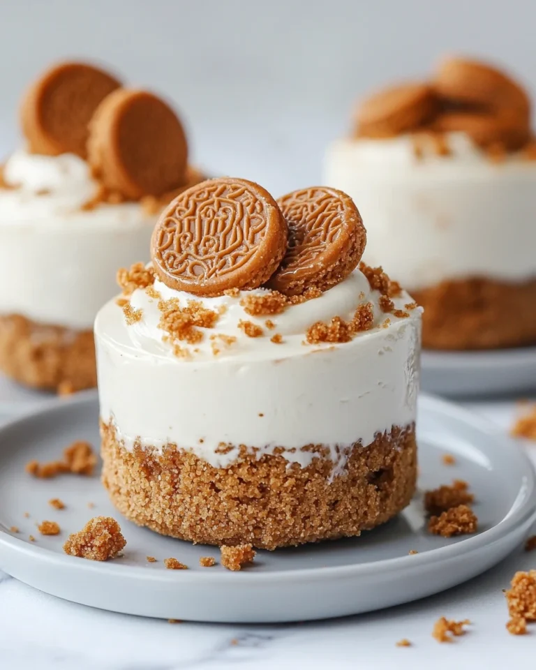 No-Bake Lotus Biscoff Cheesecake Dessert Cups (Easy Party Dessert)