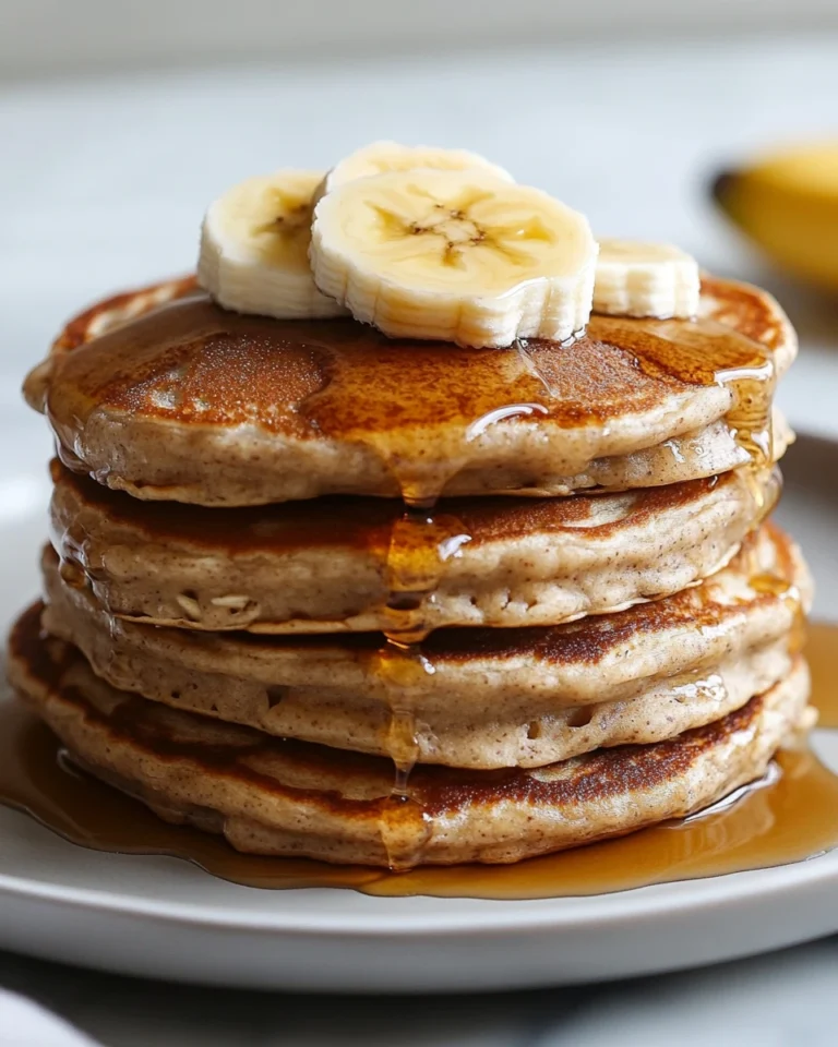 Protein Banana Oat Pancakes