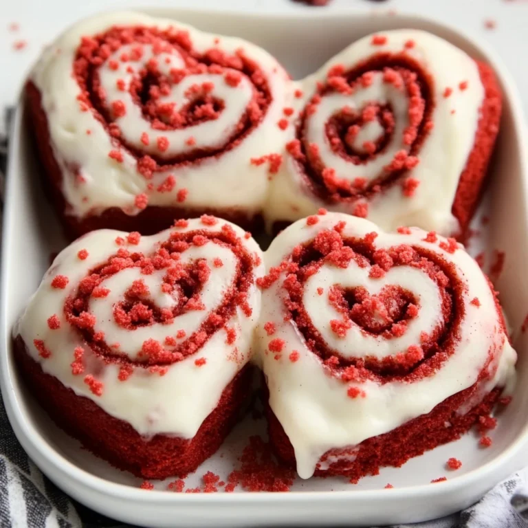 Red Velvet Cinnamon Roll Hearts: A Deliciously Unique Treat