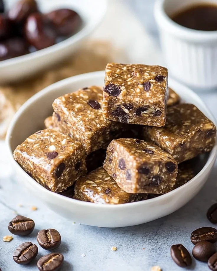 No-Bake Espresso Almond Energy Squares