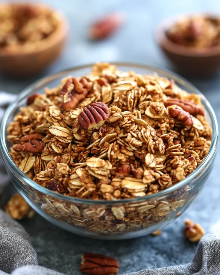 Maple Pecan Breakfast Granola Clusters
