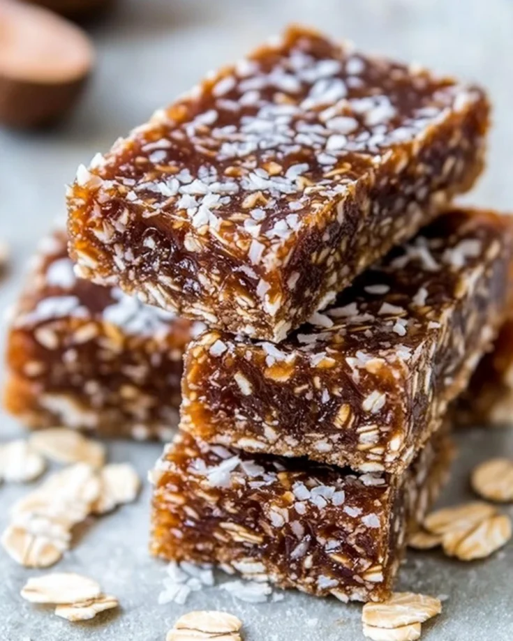 No-Bake Coconut Date Energy Squares
