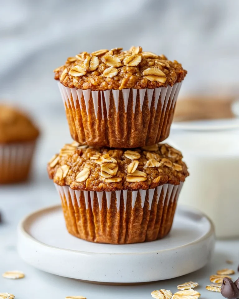 Maple Brown Sugar Baked Oat Muffins