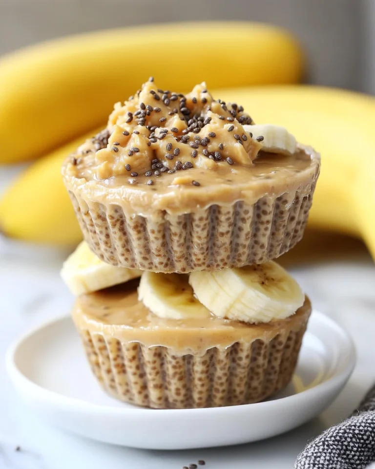 No-Bake Banana Peanut Butter Chia Cups
