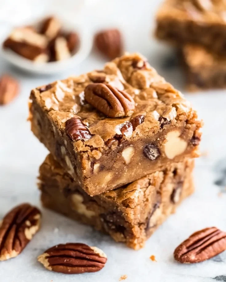 Maple Brown Butter Pecan Blondies