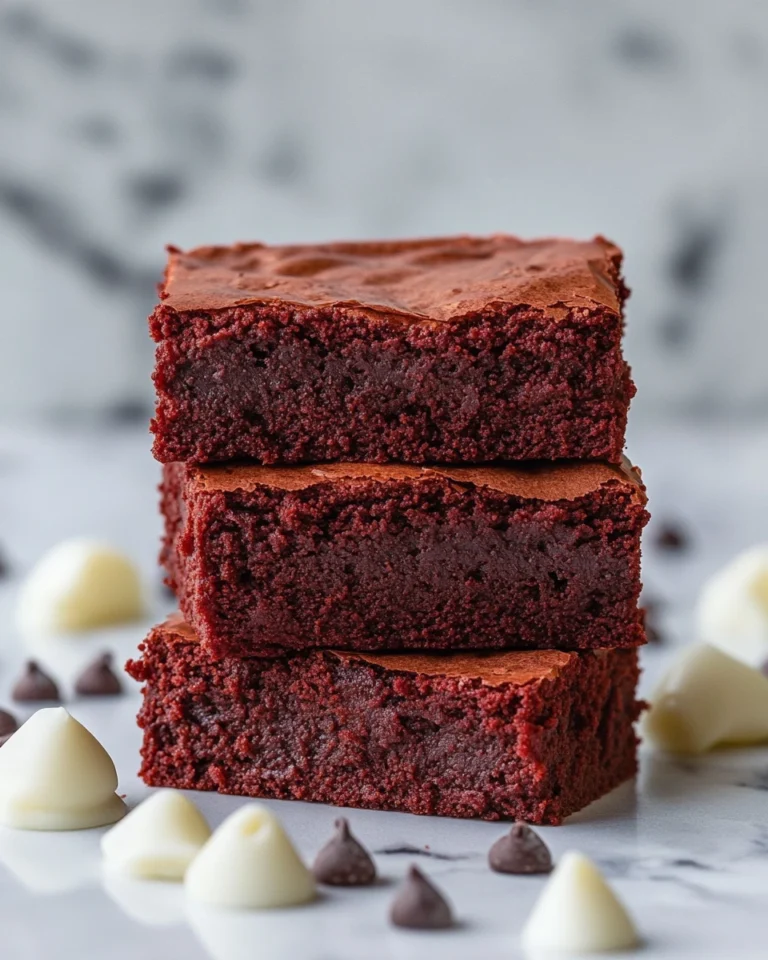 Fudgy Red Velvet Brownies: A Decadent Delight