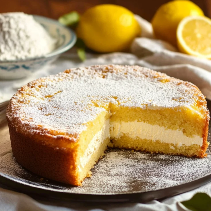 Lemon Vanilla Ricotta Snack Cake