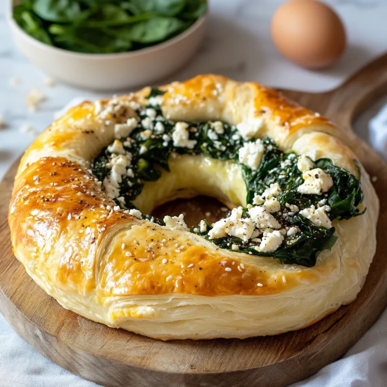 Spinach Feta Breakfast Crescent Ring