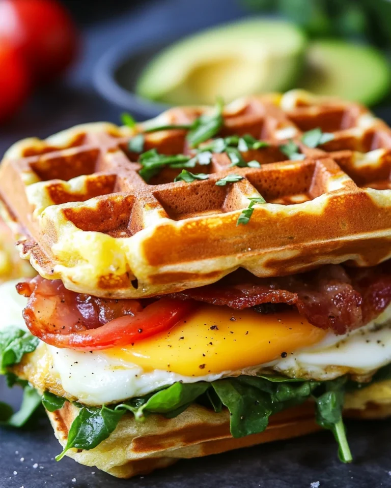 Savory Waffle Breakfast Sandwiches