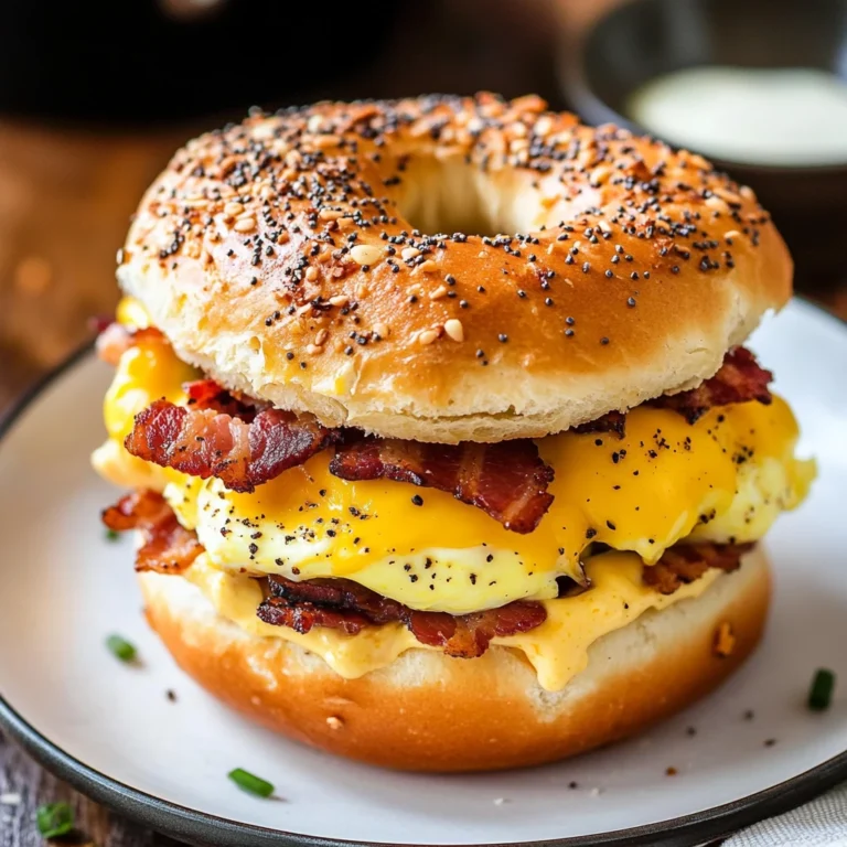 Bacon Egg & Cheese Stuffed Breakfast Bagels