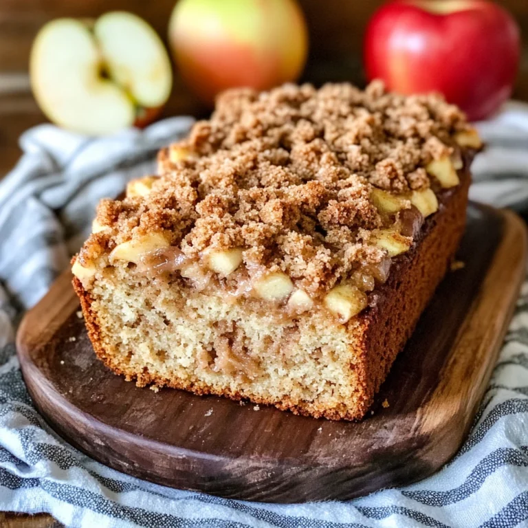 Apple Cinnamon Streusel Breakfast Loaf
