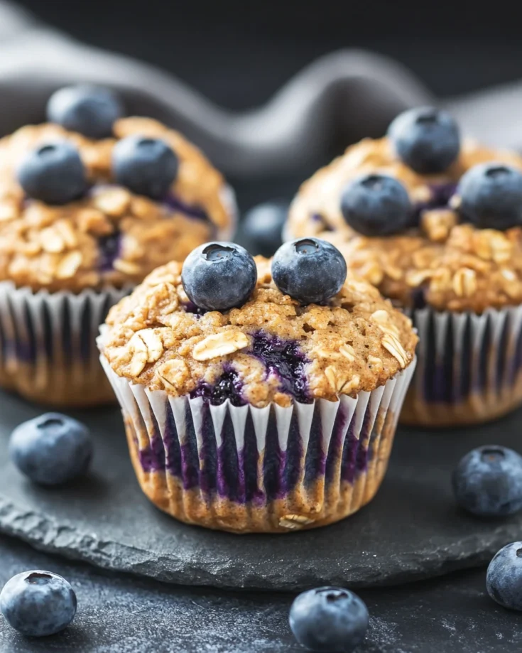 Blueberry Vanilla Protein Breakfast Muffins