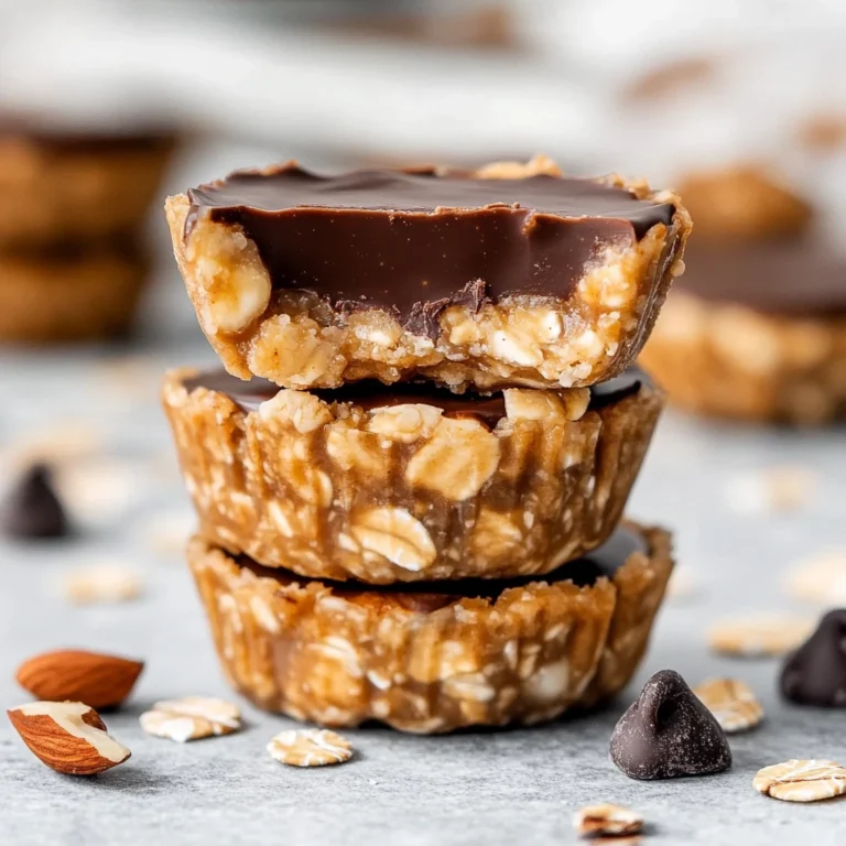 No-Bake Peanut Butter Banana Crunch Oat Cups