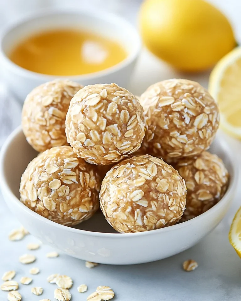 No-Bake Lemon Honey Energy Oat Balls