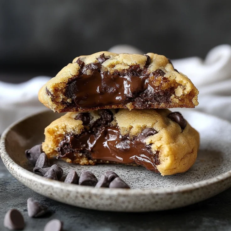 Gooey Fudge-Stuffed Chocolate Chip Cookie Recipe