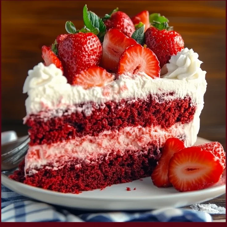 Decadent Strawberry Velvet Cake Recipe
