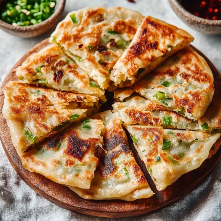 Crispy Chinese Scallion Pancakes Recipe