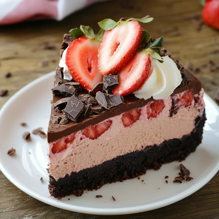 Decadent Chocolate Strawberry Cheesecake Bliss