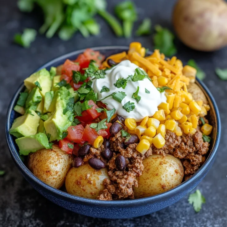 Loaded Potato Taco Bowl Recipe